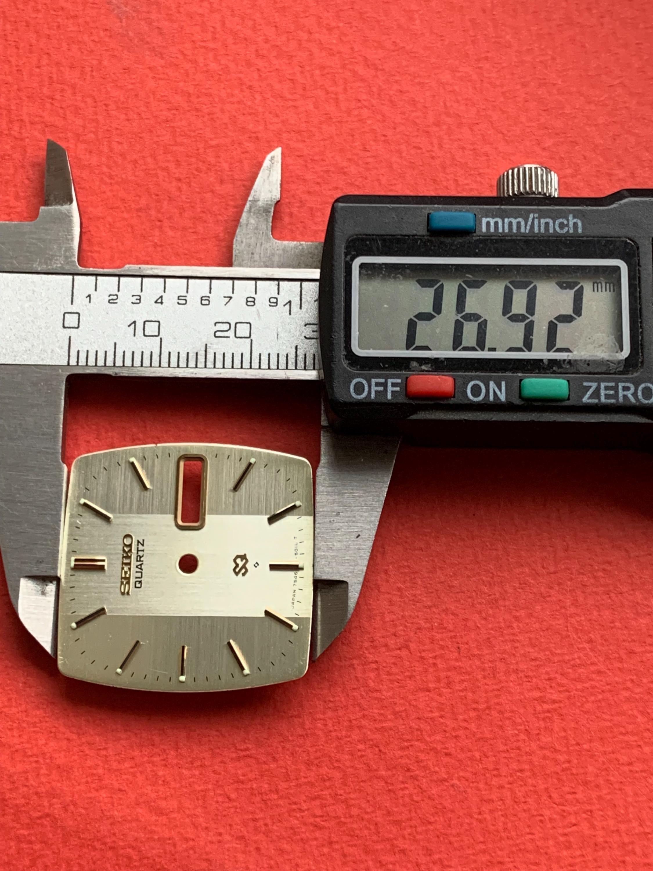 Seiko 7546 Dial, Original Japan, Yellow Color - Etsy