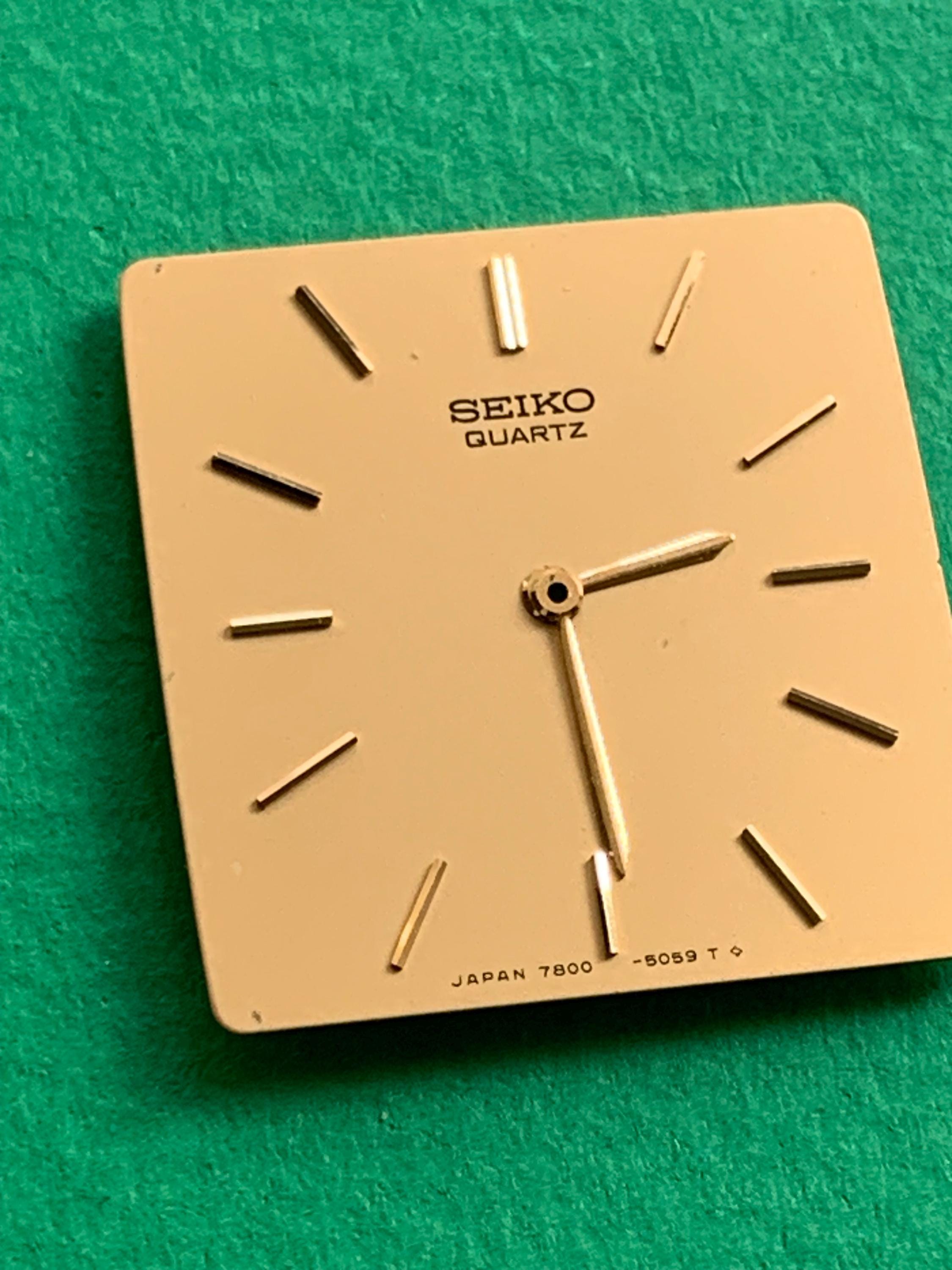 邦楽 Seiko Seiko 7800 Watch Dial, Original Japan, Yellow Face - Etsy