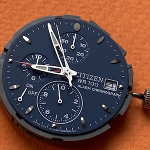 Citizen 0580-S002966 Alarm Kronograf Urverk Fungerar 100% Med Ljud bild 1