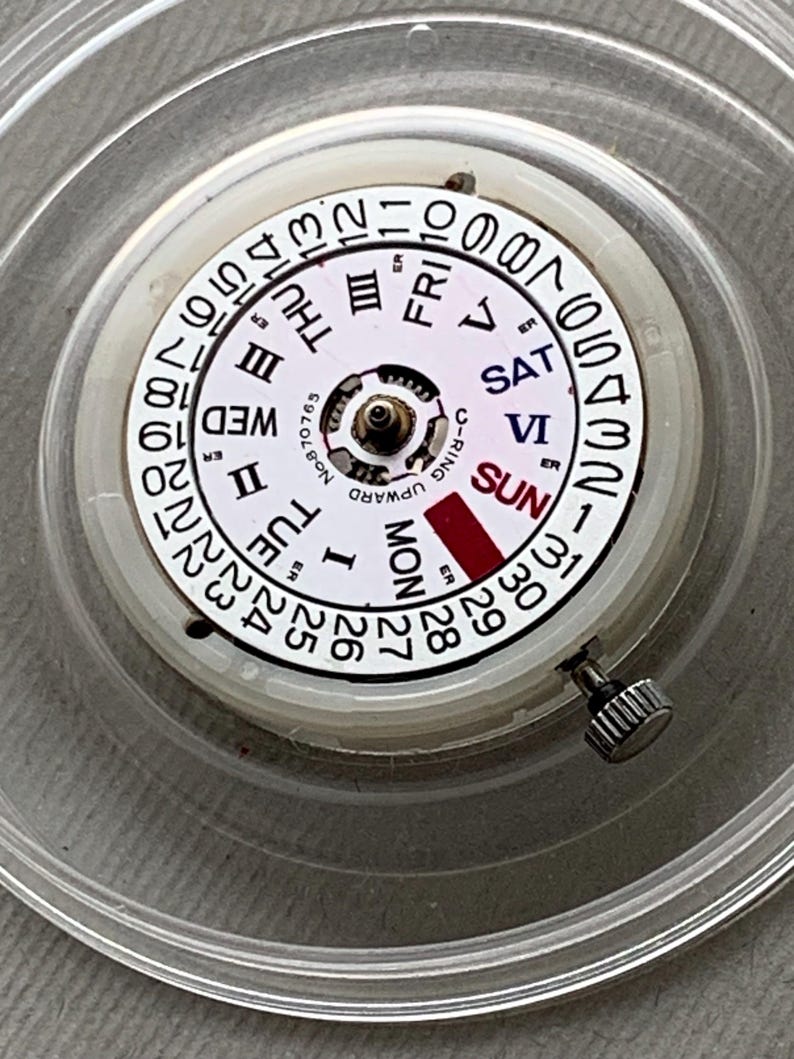 Seiko 6319 Automatic Movement Day-Date Original Japan image 14