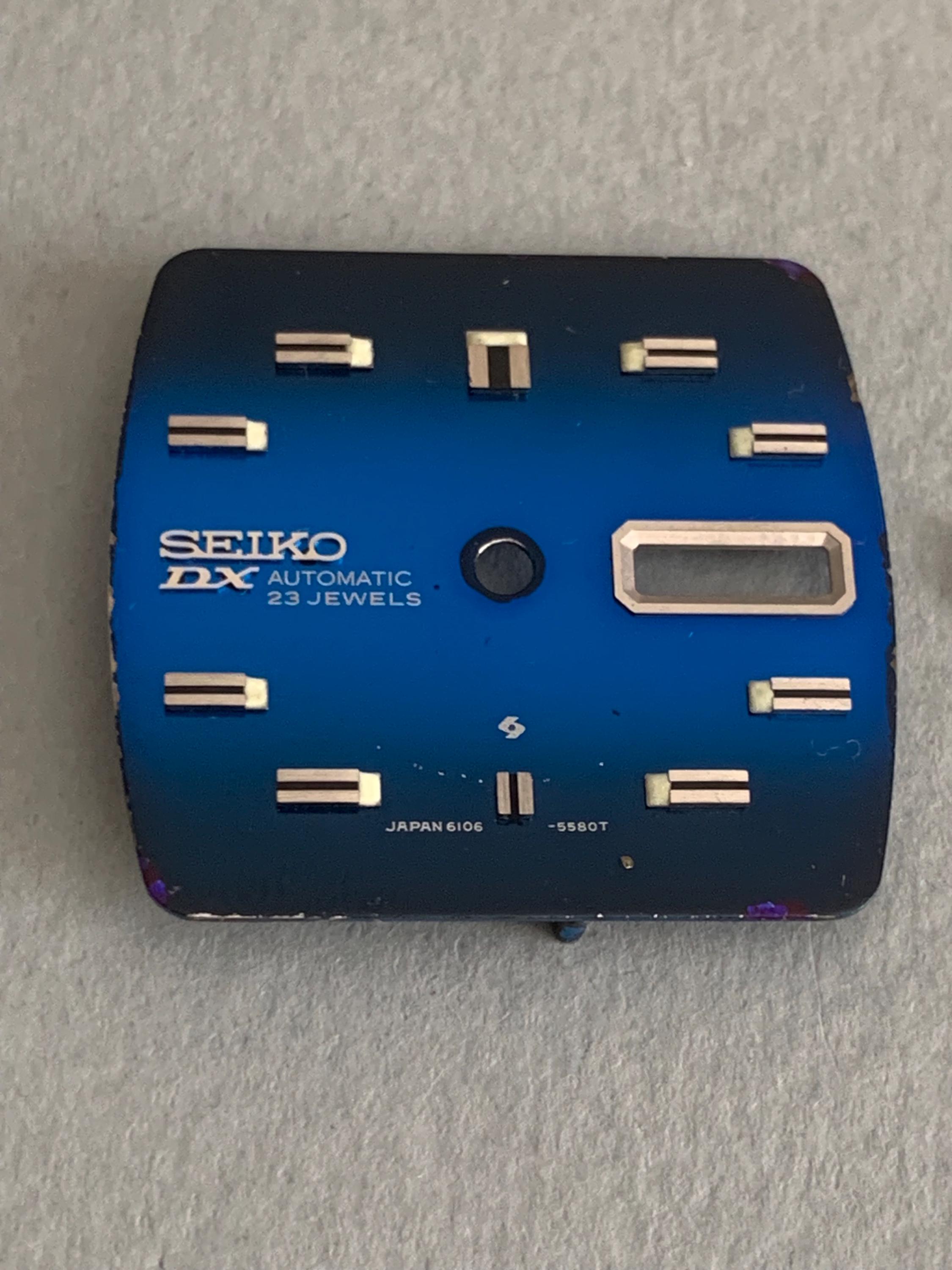 Vintage Seiko 6106-5480 Blue Dial With Original Hands, DX 23