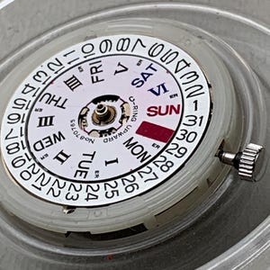 Seiko 6319 Automatic Movement Day-Date Original Japan image 8