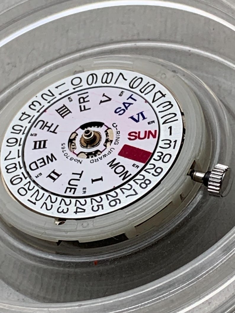 Seiko 6319 Automatic Movement Day-Date Original Japan image 8