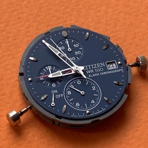 Citizen 0580-S002966 Alarm Kronograf Urverk Fungerar 100% Med Ljud bild 9