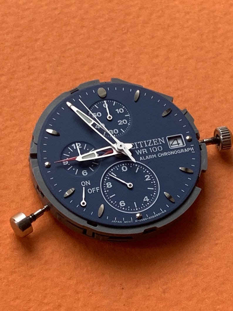 Citizen 0580-S002966 Alarm Kronograf Urverk Fungerar 100% Med Ljud bild 9