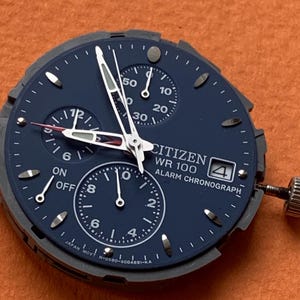 Citizen 0580-S002966 Alarm Kronograf Urverk Fungerar 100% Med Ljud bild 7