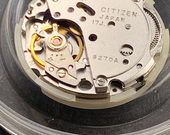 Citizen 8270A Manual Wind Watch Movement Original Japan Mechanical Working