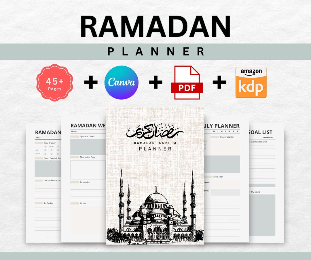 ramadan planner etsy