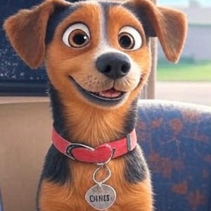 Custom Cartoon Pet Portrait | AI-Generated Dog Art | Personalized Digital Download