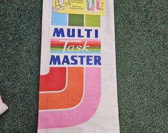 Paño de cocina retro Multi-Task Master: accesorio de cocina vibrante y versátil