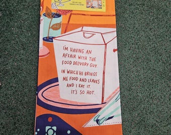 Affair with the Food Delivery Guy Witty Tea Towel – Fun and Functional Kitchen Accessory