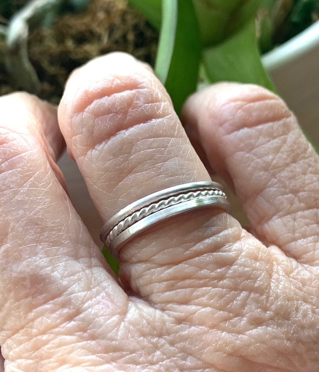 Silver Stacking Rings Stacking Silver Ring Set Boho Jewelry Etsy