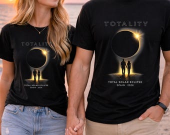 Totality Solar Eclipse 2026 Shirt Spain Eclipse Lover Gift Graphic Tee