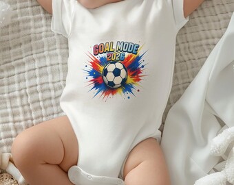 USA Baby Soccer Bodysuit, Goal Mode 2026 Fan Apparel, Newborn Football Jersey