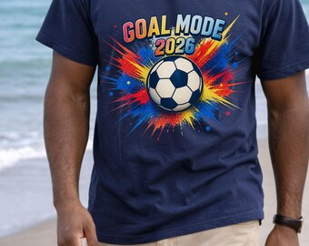 Goal Mode 2026 Soccer Shirt, Retro Football Fan Tee,