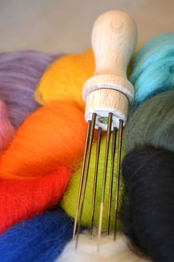 6needle Felting Needle Holder Needle Felting Etsy