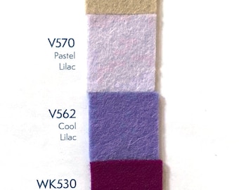 Wool Felt 20cm x 30cm (7.87x11.8") 1.2mm thick - New Colours - 100% wool