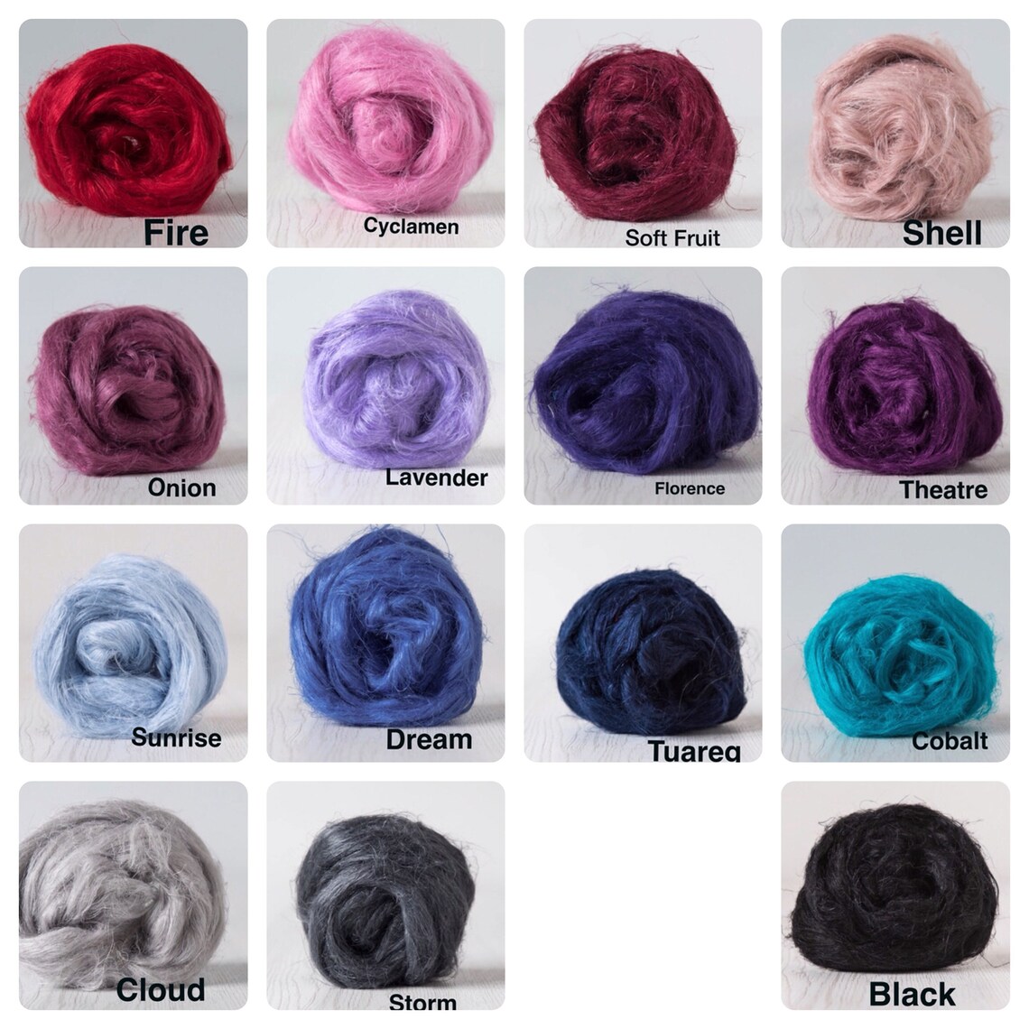 Flax Linen Roving 100 Grams 3.5oz 31 Colours Available | Etsy