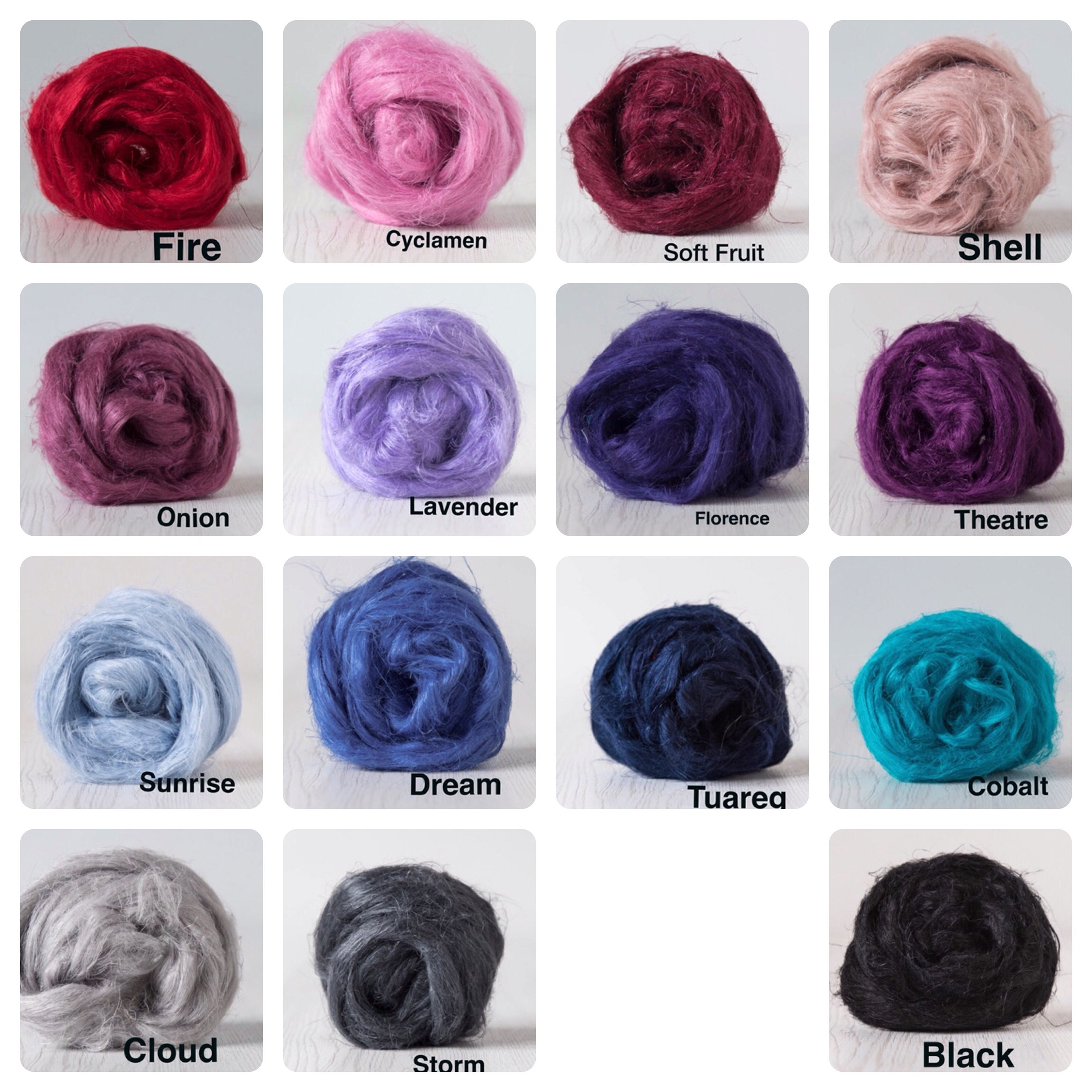 Flax Linen Roving 100 Grams 3.5oz 31 Colours Available | Etsy