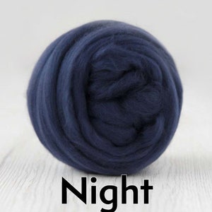 16 Micron Merino Wool Roving Top, 50 gr. 1.76 oz. For Wet Felting, Nuno Felting, Needle Felting, Spinning, etc. image 3