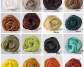Flax Linen Roving  - 100 grams (3.5oz) - 31 colours available