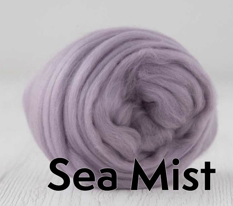 16 Micron Merino Wool Roving Top, 50 gr. 1.76 oz. For Wet Felting, Nuno Felting, Needle Felting, Spinning, etc. image 8