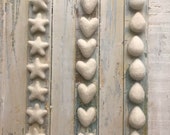 Felt Heart or Star or Drop - 100% Wool -- Natural Colour - Great for Dyeing