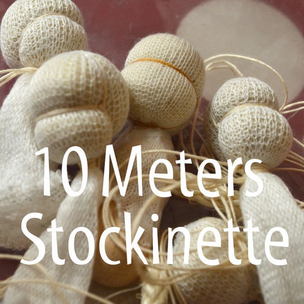 Stockinette 10 meter of Gauze, Waldorf doll making Inner-head tubing