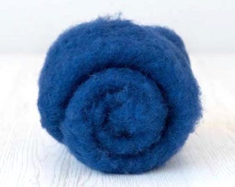 Evening Maori Batt, Needle Felting, Wet Felting, 50 grams (1.75oz), Short Staple Fibre, Colour: Evening