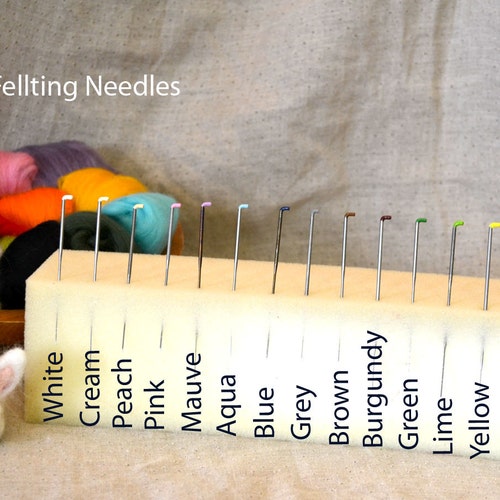 10 Star Felting Needles Rainbow Colour Coded Needles 36 Gauge Etsy UK