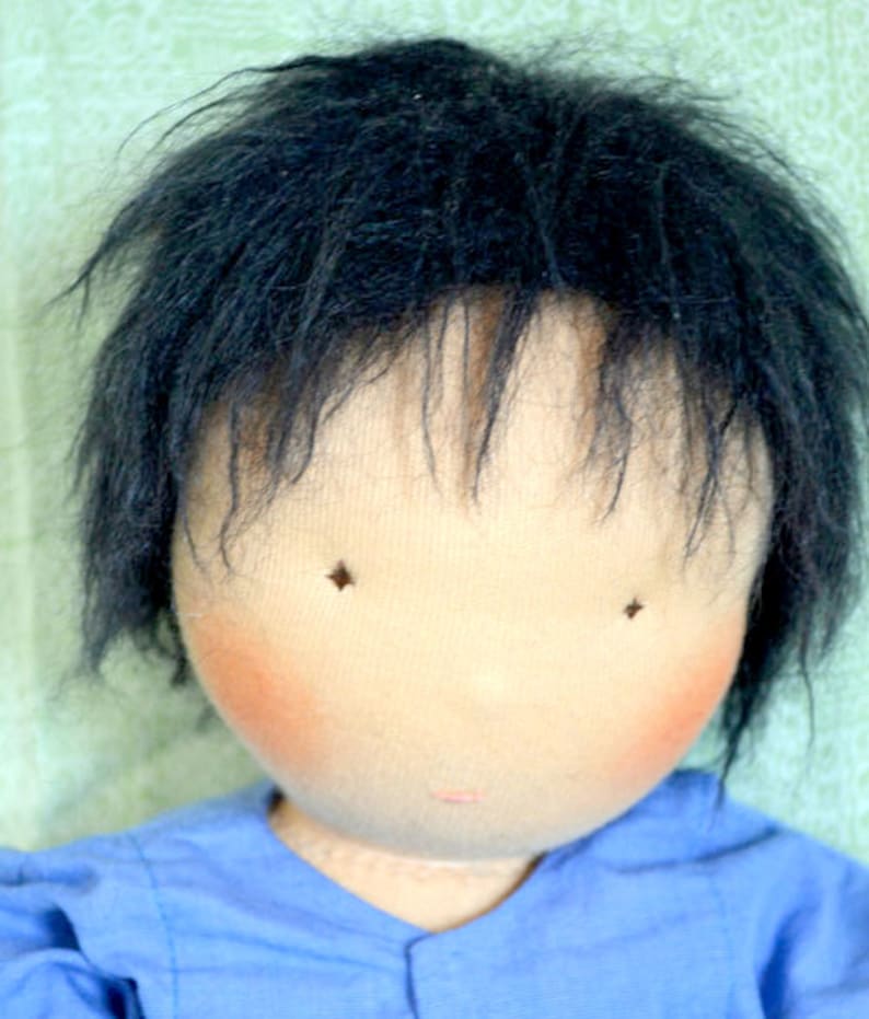 Brushable Mohair for Waldorf Doll Hair Natural Cloth Doll Etsy