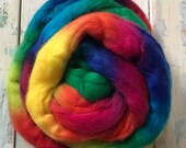 21 mic - Primary Colour Rainbow Roving - 50 grams (1.75oz) (532)