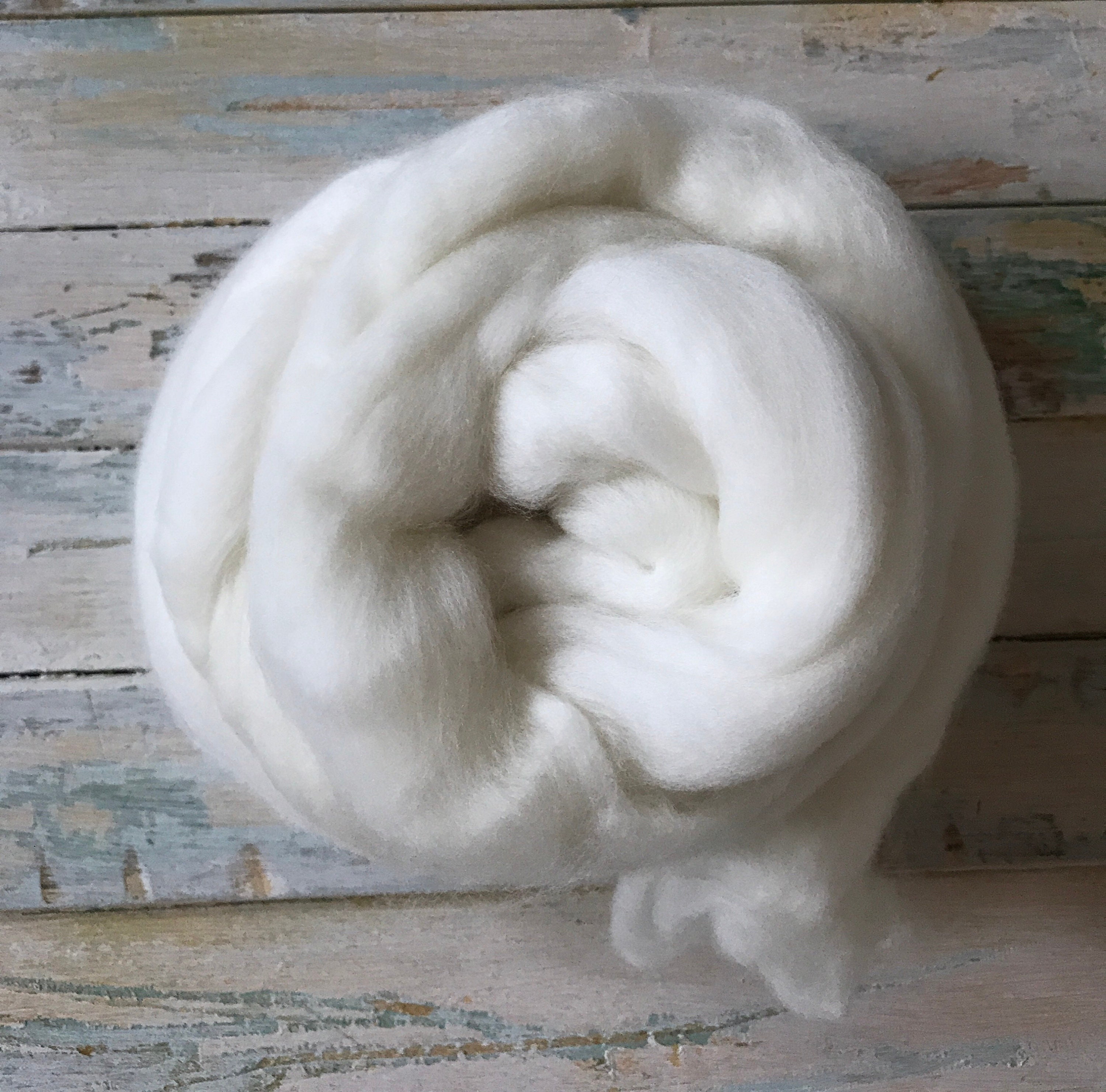 ORANGE- American Farm Wool- Medium Grade Wool Roving for Felting