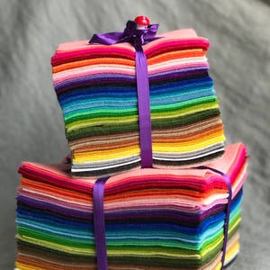 106 Colours of 100% Wool Felt (Full, Half or Quarter Sheets)