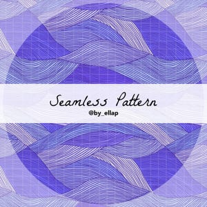 Wavy Lines Seamless Pattern PNG Commercial Licence Tonal Purple Surface Design Dopamine Decor Maximalist Bold Fabric Repeat Tile