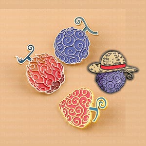 Pirate Treasury Fruit - Anime Enamel Pins | Otaku Brooches | Perfect for Fans & Collectors | Anime Collectibles | Studio Senpai