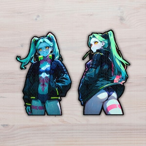Punk Girl Becca | Anime Vinyl Stickers | Senpai Originals | Perfect for Fans & Collectors | Anime Collectibles | Studio Senpai