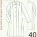 CASSOCK coat pattern. SIZE 40.-