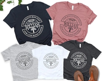 Camisetas personalizadas para reuniones familiares, camisetas personalizadas con nombre familiar, camisetas a juego para reuniones familiares, camisetas para el viaje de reunión de 2025