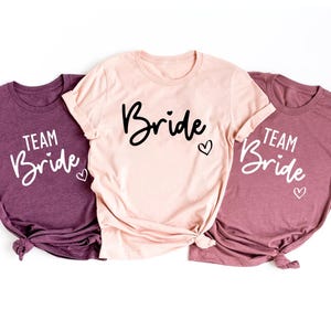 Bachelorette Party Shirts, Bride Team Bride Shirt, Bridesmaid Proposal Gifts, Bride Tshirt, Wedding Tee, Bridal Party Gift, Team Bride Tees