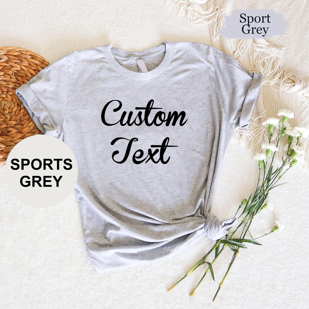 Personalized T-shirt, Custom Text Shirts, Customized Tshirt, Custom T ...