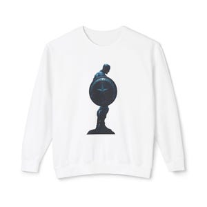 Captain America Sweatshirt: Heroic Silhouette, Unisex Fan Apparel image 1