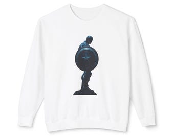 Captain America Sweatshirt: Heroic Silhouette, Unisex Fan Apparel