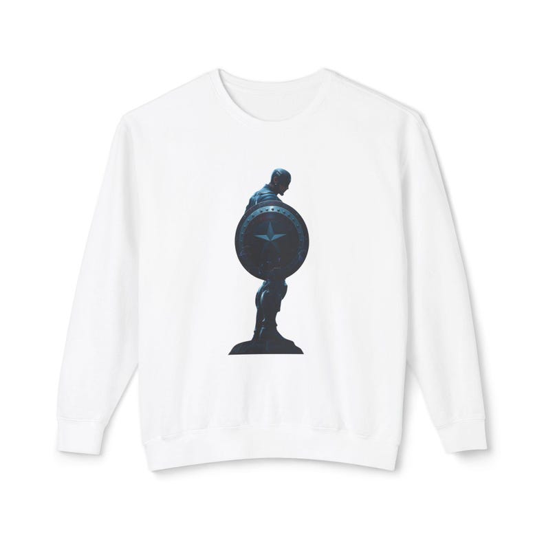 Captain America Sweatshirt: Heroic Silhouette, Unisex Fan Apparel image 1