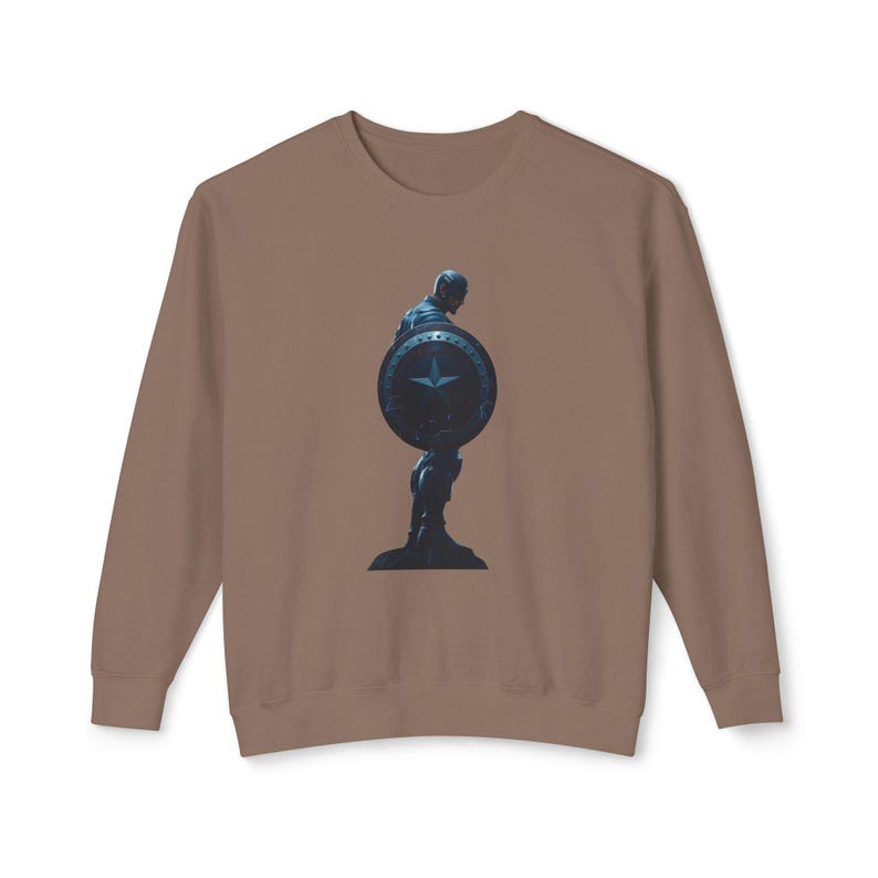 Captain America Sweatshirt: Heroic Silhouette, Unisex Fan Apparel image 4