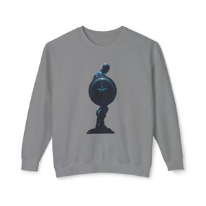 Captain America Sweatshirt: Heroic Silhouette, Unisex Fan Apparel image 6