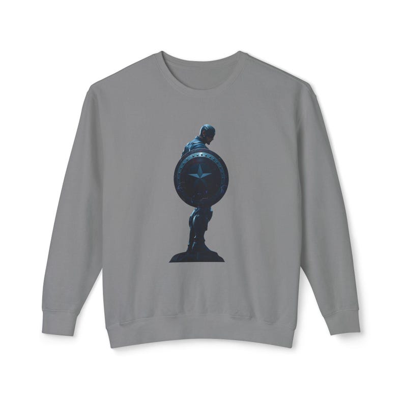 Captain America Sweatshirt: Heroic Silhouette, Unisex Fan Apparel image 6