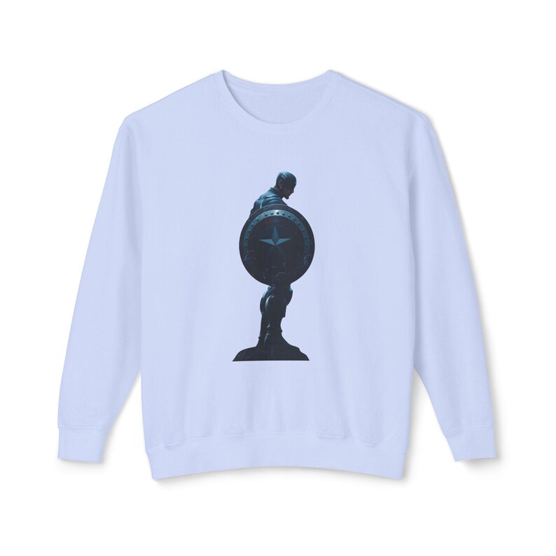 Captain America Sweatshirt: Heroic Silhouette, Unisex Fan Apparel image 8