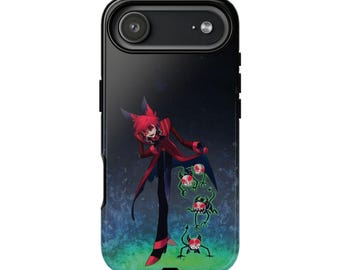 Hazbin Hotel Alastor, Anime Cartoon Demon Phone Case | Tough Cases for iPhone Samsung Pixel