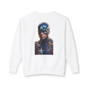 Captain America Hero Sweatshirt - Stylish Marvel Fan Apparel - Comfortable Crewneck for Men and Women image 1